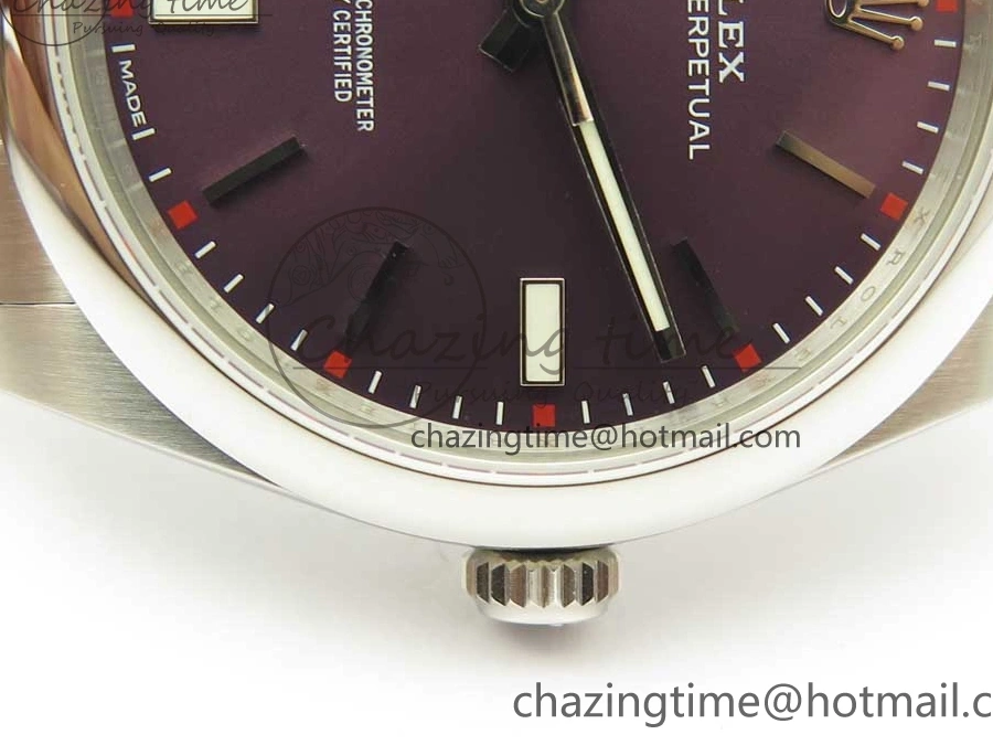 Perpetual A2836 on 1:1 Edition Oyster Bracelet Grape 39mm UBF Best Dial 114300 SS 1128